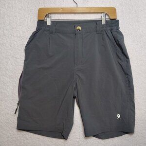 Little Donkey Andy Quick Dry Cargo Gray Shorts Stretch Lightweight Mens Small